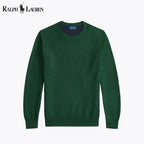 Men's Mesh-Knit Cotton Crewneck Sweater