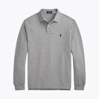 Men's Mesh Long-Sleeve Polo Shirt