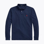 Men's Mesh Long-Sleeve Polo Shirt