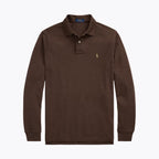 Men's Mesh Long-Sleeve Polo Shirt