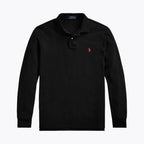 Men's Mesh Long-Sleeve Polo Shirt
