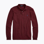 Men's Mesh Long-Sleeve Polo Shirt