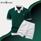 Men's Old Money Polo Shirt + Shorts Set