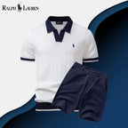 Men's Old Money Polo Shirt + Shorts Set