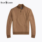 Men's Washable Wool Quarter-Zip Sweater