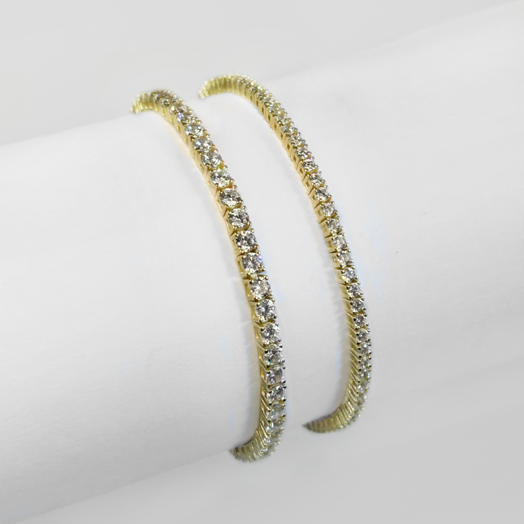 Riviera Crystal Zirconia - Yellow Gold