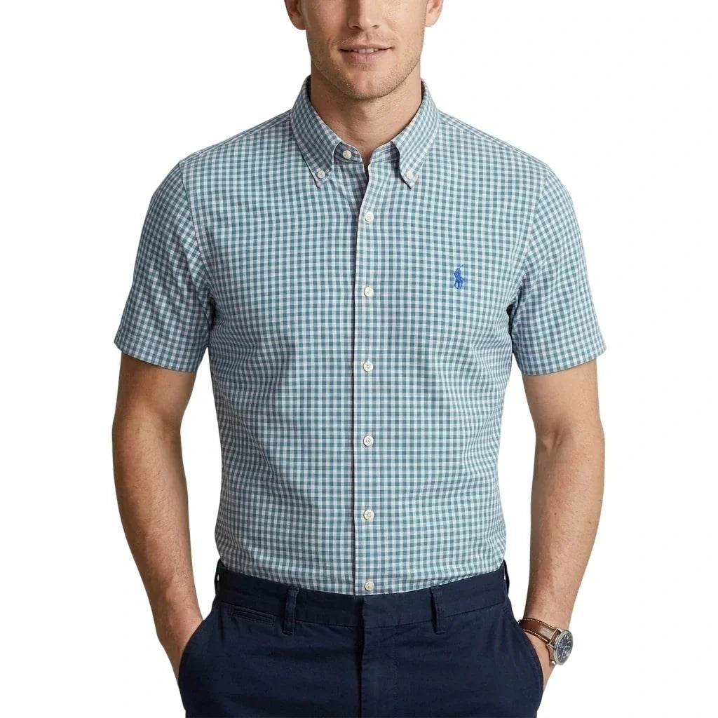 1032 Shirt RL Short-Sleeve - Embroidered Oxford Cotton