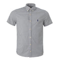 Men's RL Shirt Custom Fit Checked Gray