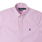 Men's RL Shirt Custom Fit Checked Pink