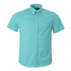 Men's RL Shirt Custom Fit Checked Green