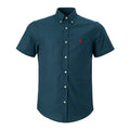 Men's RL Shirt Custom Fit Oxford Short-Sleeve - Petrol Blue