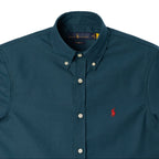 Men's RL Shirt Custom Fit Oxford Short-Sleeve - Petrol Blue