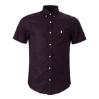 Men's RL Shirt Oxford Short-Sleeve - Burgundy