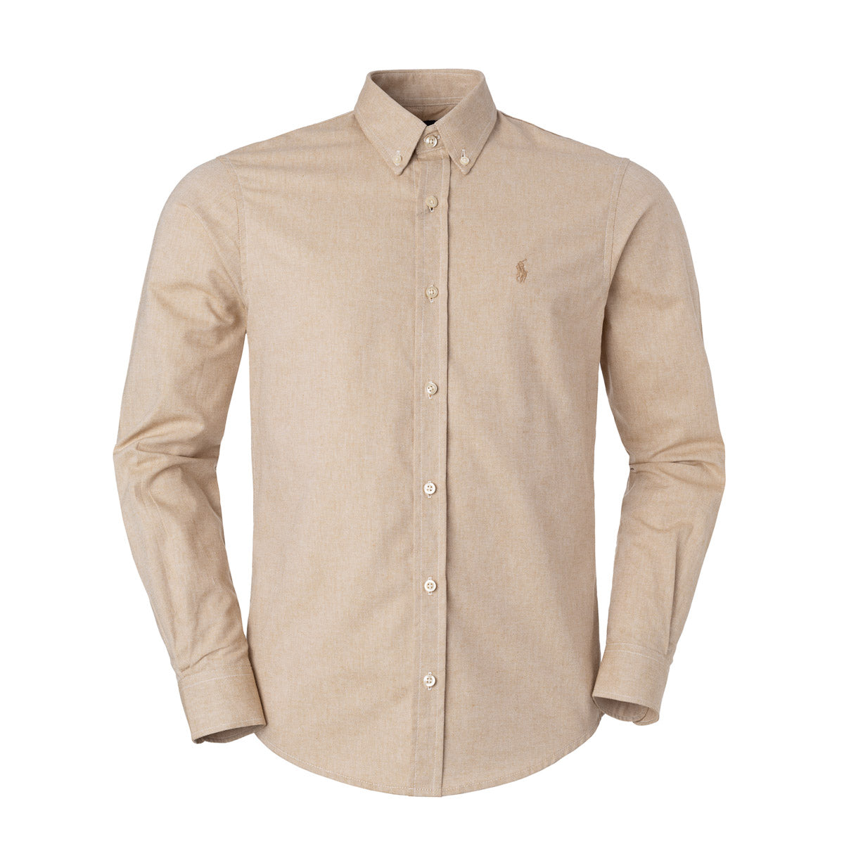 Men's RL Shirt Custom Fit Oxford - Khaki