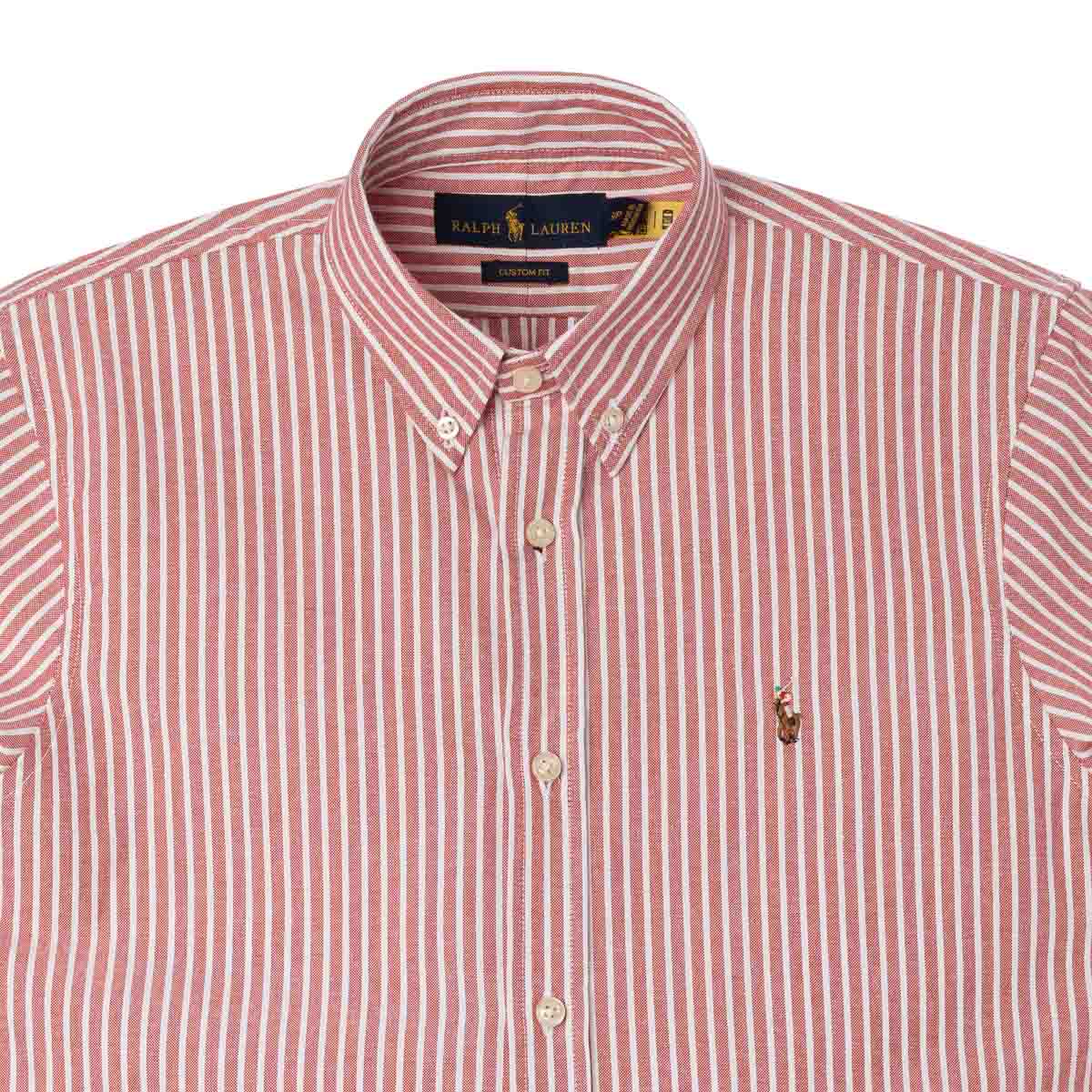 Men's RL Shirt Oxford Striped - Red