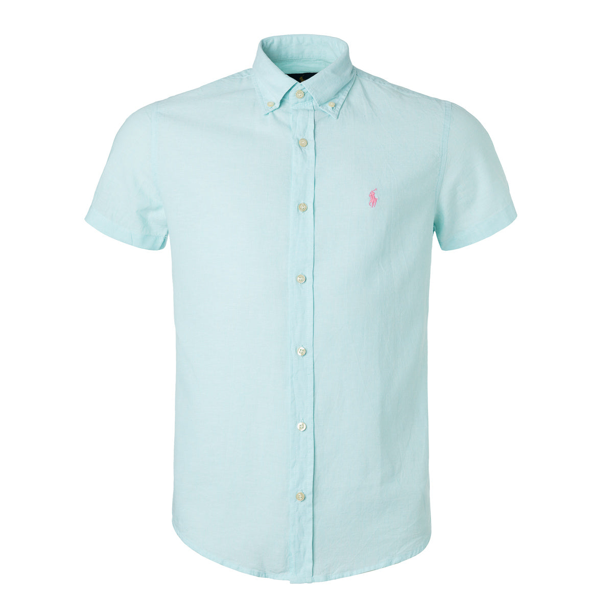 Men's RL Shirt Custom Fit Linen - Light Green