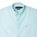 Men's RL Shirt Custom Fit Linen - Light Green