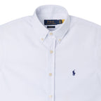 Men's RL Shirt Custom Fit Oxford Short-Sleeve - White