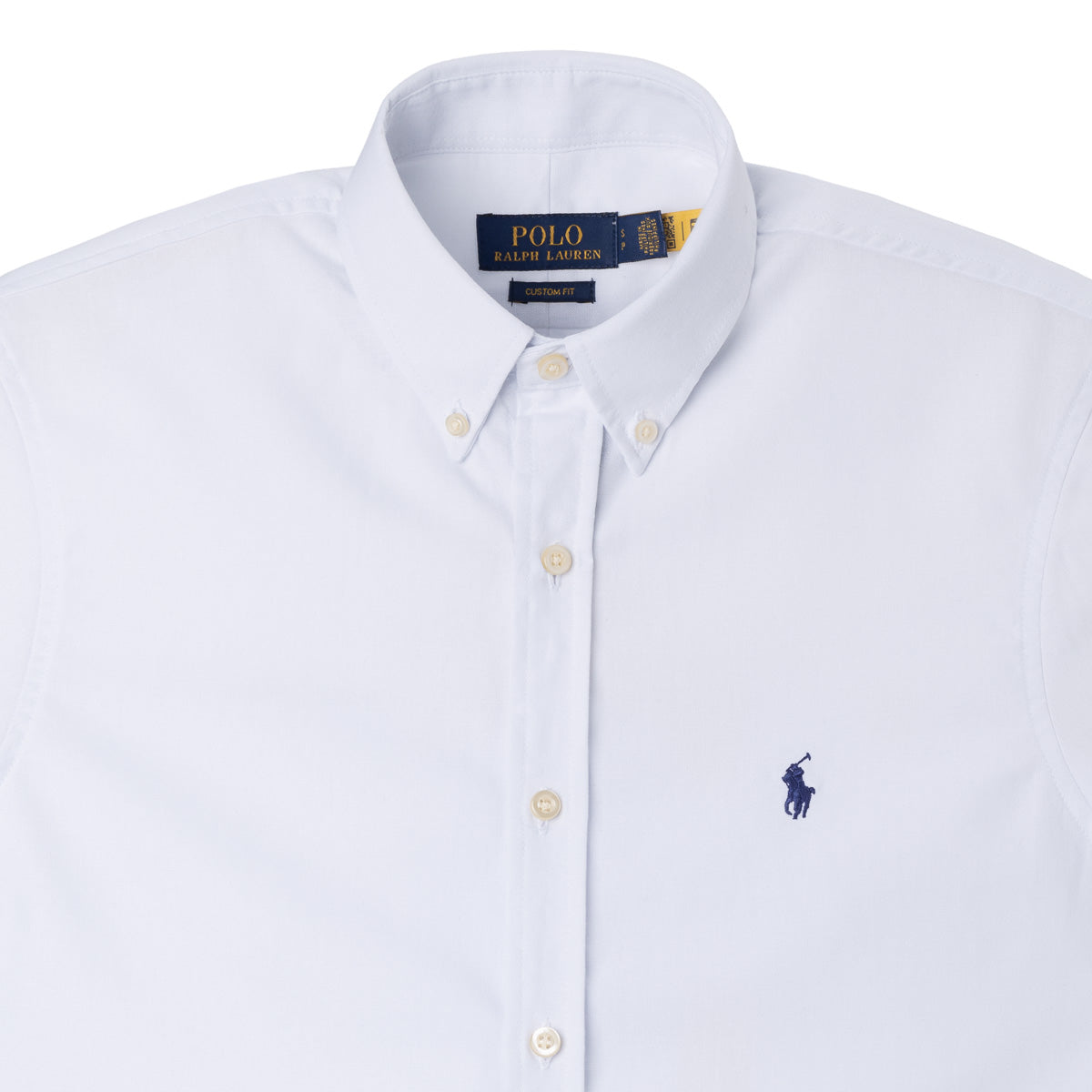 Men's RL Shirt Custom Fit Oxford Short-Sleeve - White