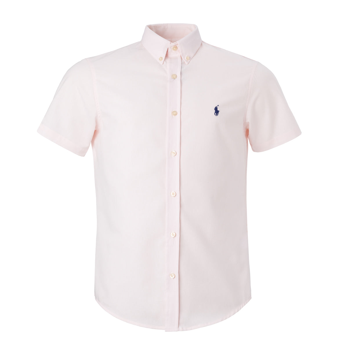 Men's RL Shirt Custom Fit Oxford Short-Sleeve - Pink