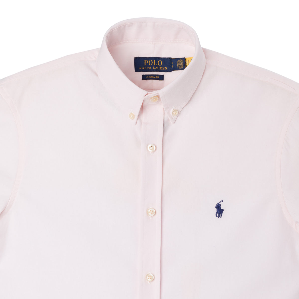 Men's RL Shirt Custom Fit Oxford Short-Sleeve - Pink