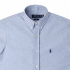 Men's RL Shirt Custom Fit Oxford Short-Sleeve - Blue