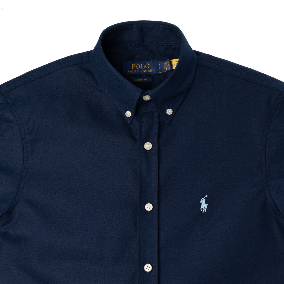 Men's RL Shirt Custom Fit Oxford Short-Sleeve - Navy
