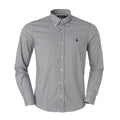 Men's RL Shirt Slim Fit Stretch Medium Plaid - Gray