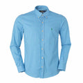 Men's RL Shirt Slim Fit Stretch Medium Plaid - Blue