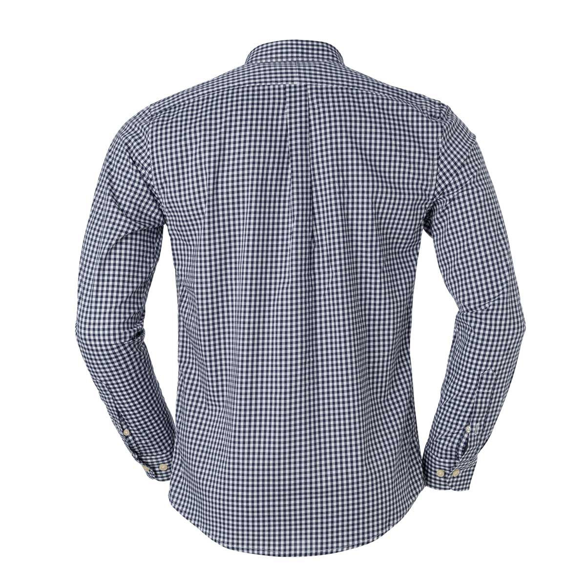 Men's RL Shirt Slim Fit Stretch Medium Plaid - Black