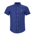 Men's RL Shirt Custom Fit Oxford Short-Sleeve - Royal Blue