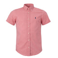 Men's RL Shirt Custom Fit Oxford Short-Sleeve - Coral