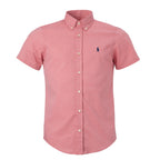 Men's RL Shirt Custom Fit Oxford Short-Sleeve - Coral