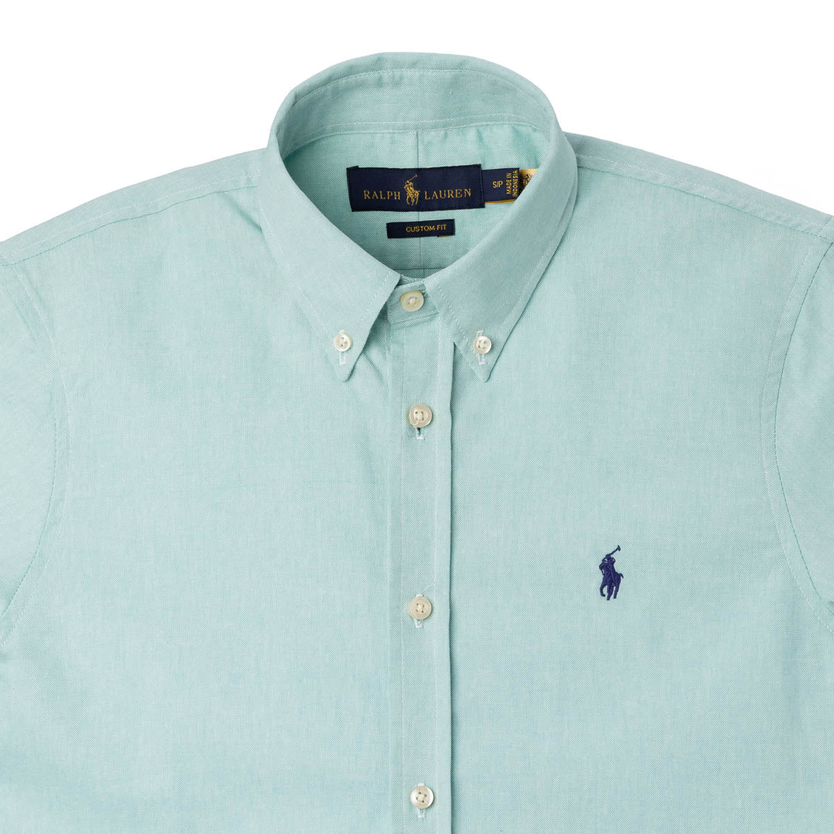 Men's RL Shirt Custom Fit Oxford Short-Sleeve - Mint