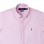 Men's RL Shirt Custom Fit Linen - Pink